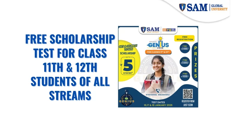free Scholarship Test for Class 11th & 12th Students of All Streams