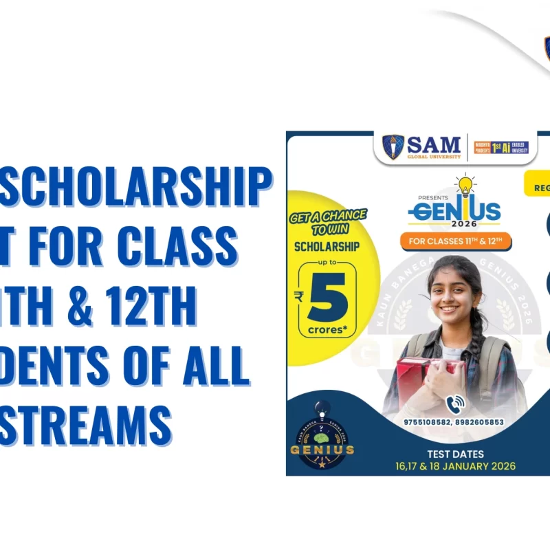 free Scholarship Test for Class 11th & 12th Students of All Streams