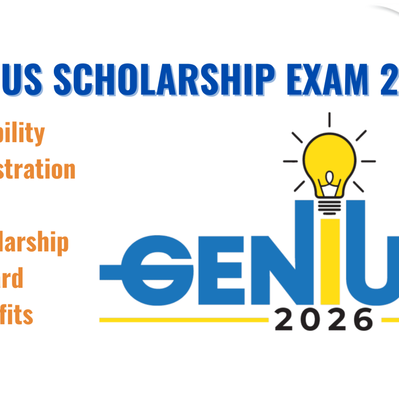 Genius Scholarship Exam 2026