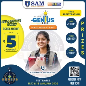 Genius 2026 : Free scholarship test for class 11th & 12th Students