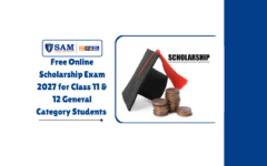 Free Online Scholarship Exam 2027 for Class 11 & 12 General Category Students