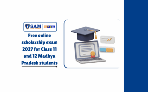 Free online scholarship exam 2027 for Class 11 and 12 Madhya Pradesh students