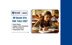 MP Board 12th Time Table 2027