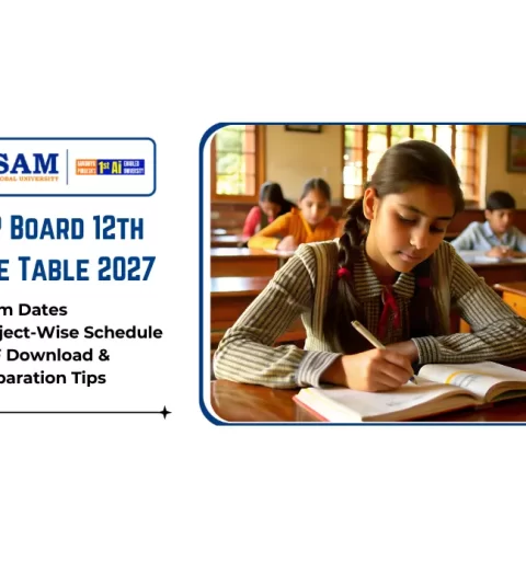 MP Board 12th Time Table 2027