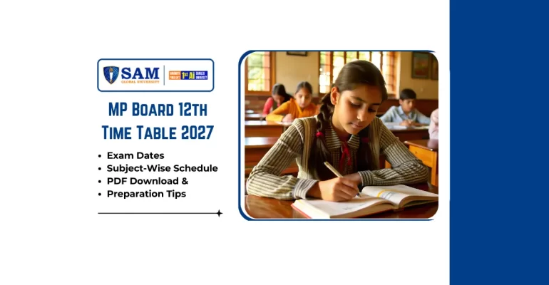 MP Board 12th Time Table 2027